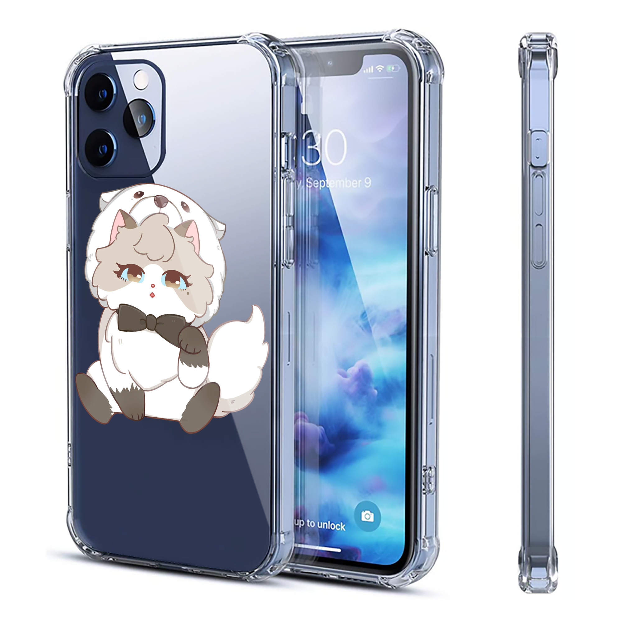 （画像用） SPY×FAMILY间谍家家酒 【iPhone 12シリーズ対応】透明スマホケース（クリアソフトケース）